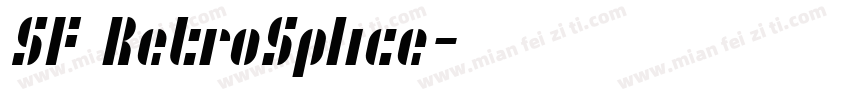 SF RetroSplice字体转换